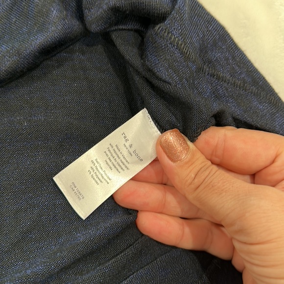 Rag & bone navy/black beautiful top size M - Picture 9 of 10